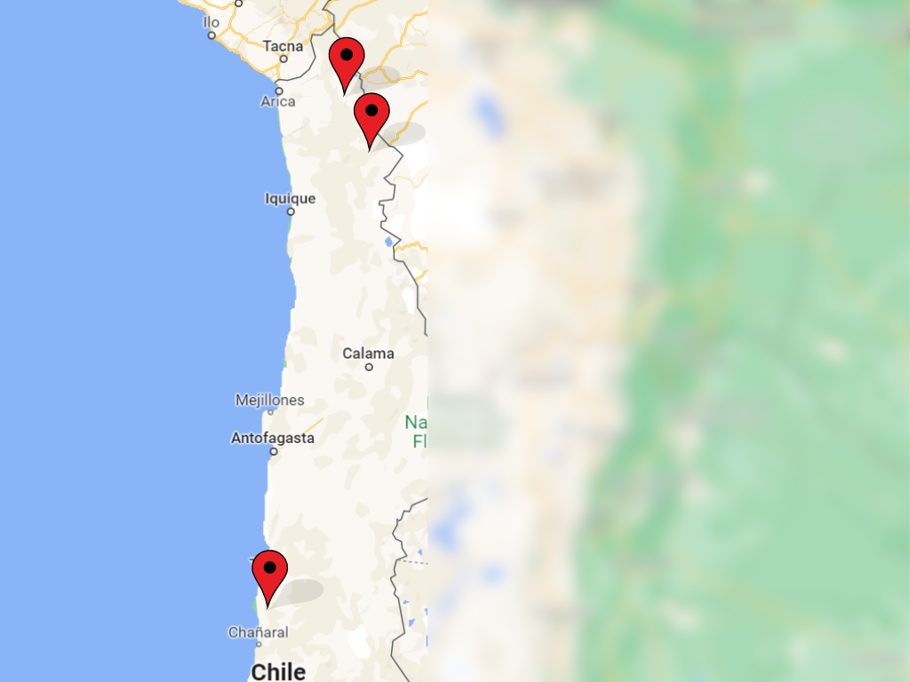 Imagen referencial de los parques en el norte de Chile