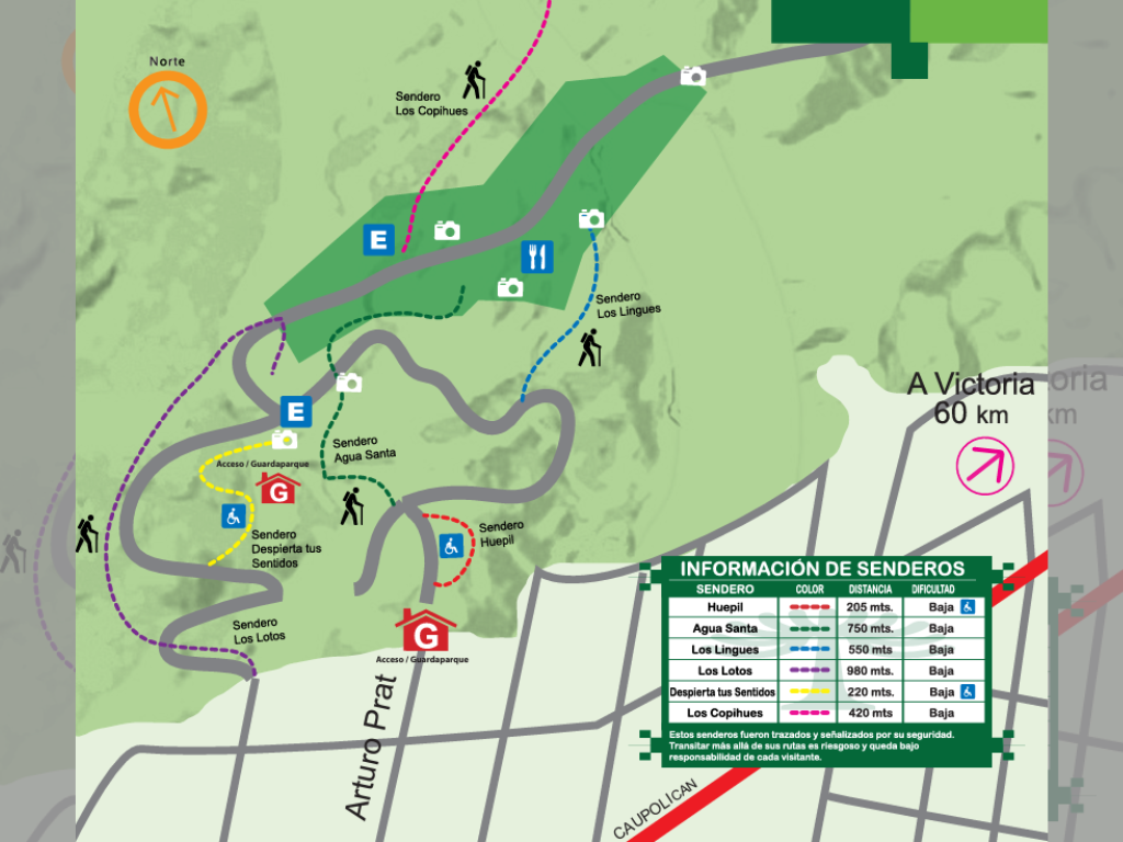 Imagen referencial de atracciones turísticas en Temuco